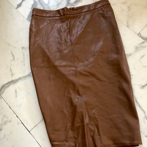 Zara faux leather skirt.